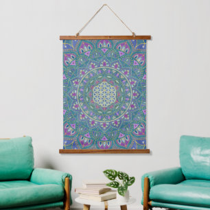 Lager leven - Mandala India Style 1 Hangend Wandkleed