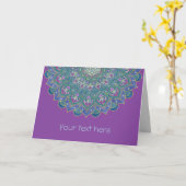 Lager leven - Mandala India Style 1 Kaart (Gele Bloem)