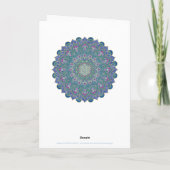 Lager leven - Mandala India Style 1 Kaart (Achterkant)