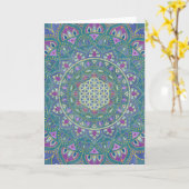 Lager leven - Mandala India Style 1 Kaart (Gele Bloem)