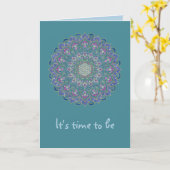 Lager leven - Mandala India Style 1 Kaart (Gele Bloem)