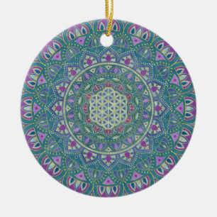 Lager leven - Mandala India Style 1 Keramisch Ornament