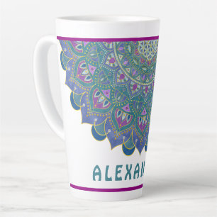 Lager leven - Mandala India Style 1 Latte Mok