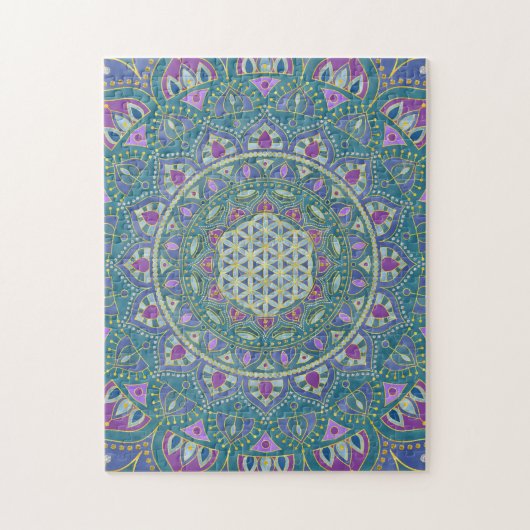 Lager leven - Mandala India Style 1 Legpuzzel (Verticaal)