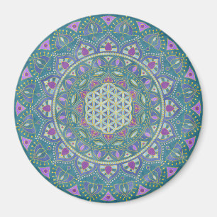 Lager leven - Mandala India Style 1 Magneet