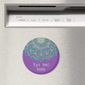 Lager leven - Mandala India Style 1 Magneet (Insitu (Vaatwasser))