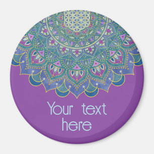 Lager leven - Mandala India Style 1 Magneet