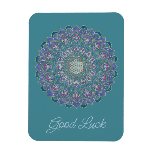 Lager leven - Mandala India Style 1 Magneet (Verticaal)