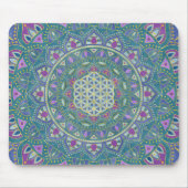 Lager leven - Mandala India Style 1 Muismat (Voorkant)