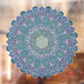 Lager leven - Mandala India Style 1 Raamsticker (Vel 2)