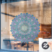 Lager leven - Mandala India Style 1 Raamsticker (Cafe Raam)