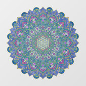 Lager leven - Mandala India Style 1 Raamsticker (Vel)