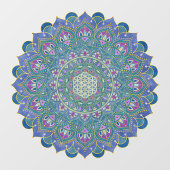 Lager leven - Mandala India Style 1 Raamsticker (Vel)