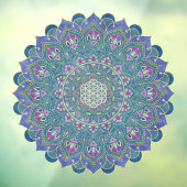 Lager leven - Mandala India Style 1 Raamsticker (Vel 3)