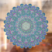 Lager leven - Mandala India Style 1 Raamsticker (Vel 2)