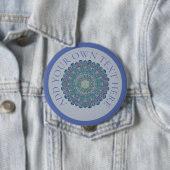 Lager leven - Mandala India Style 1 Ronde Button 4,0 Cm (In situ)