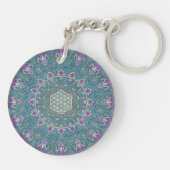 Lager leven - Mandala India Style 1 Sleutelhanger (Achterkant)