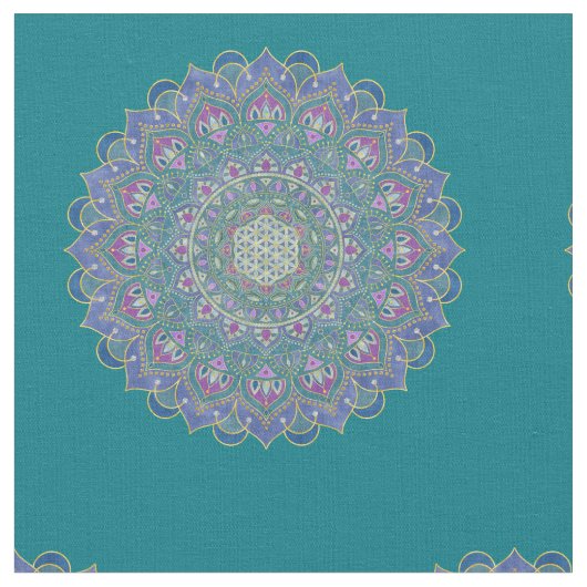 Lager leven - Mandala India Style 1 Stof (Close Up)