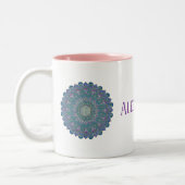 Lager leven - Mandala India Style 1 Tweekleurige Koffiemok (Links)
