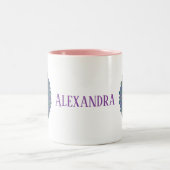 Lager leven - Mandala India Style 1 Tweekleurige Koffiemok (Center)