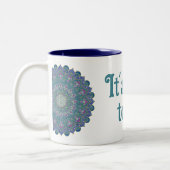 Lager leven - Mandala India Style 1 Tweekleurige Koffiemok (Links)