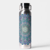 Lager leven - Mandala India Style 1 Waterfles (Achterkant)
