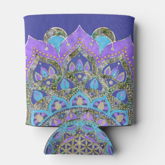 Lager leven - Mandala India Style 2 Blikjeskoeler (Achterkant)