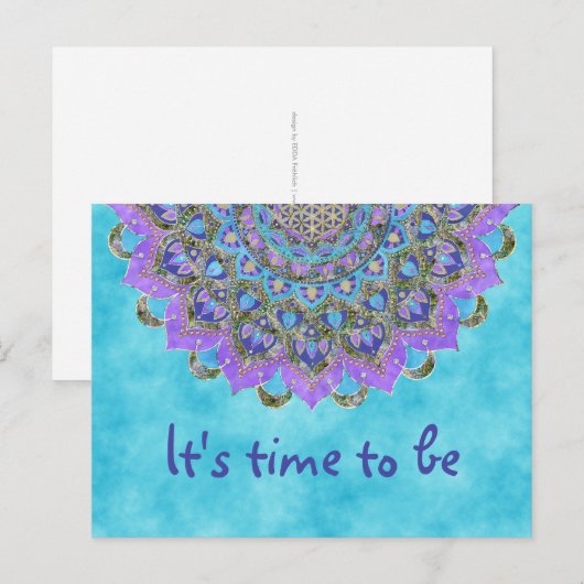 Lager leven - Mandala India Style 2 Briefkaart (Voorkant / Achterkant)