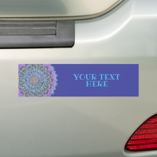 Lager leven - Mandala India Style 2 Bumpersticker (Op auto)