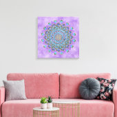 Lager leven - Mandala India Style 2 Canvas Afdruk (Insitu (Woonkamer))