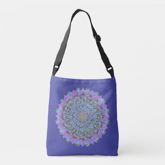 Lager leven - Mandala India Style 2 Crossbody Tas (Achterkant)