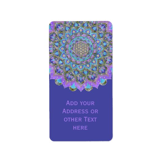 Lager leven - Mandala India Style 2 Etiket (Voorkant)