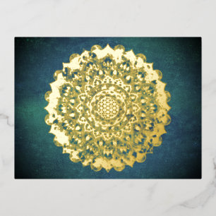 Lager leven - Mandala India Style 2 Folie Feestdagen Briefkaart