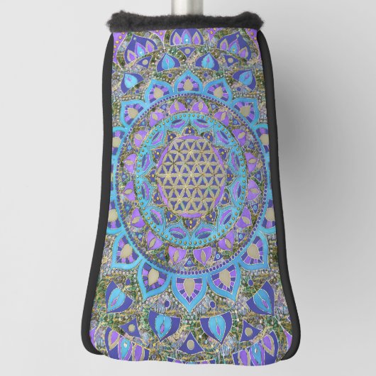 Lager leven - Mandala India Style 2 Golfheadcover (Draai 90)