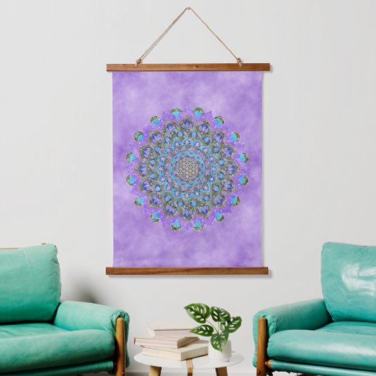 Lager leven - Mandala India Style 2 Hangend Wandkleed (Woonkamer)