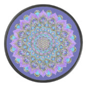 Lager leven - Mandala India Style 2 Hockey Puck (Voorkant)