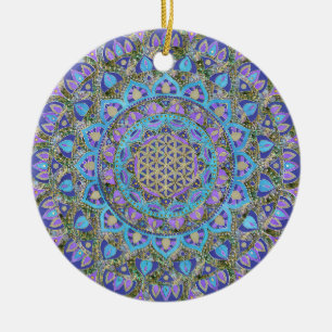 Lager leven - Mandala India Style 2 Keramisch Ornament