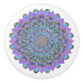 Lager leven - Mandala India Style 2 Keramische Knop (Voorkant)