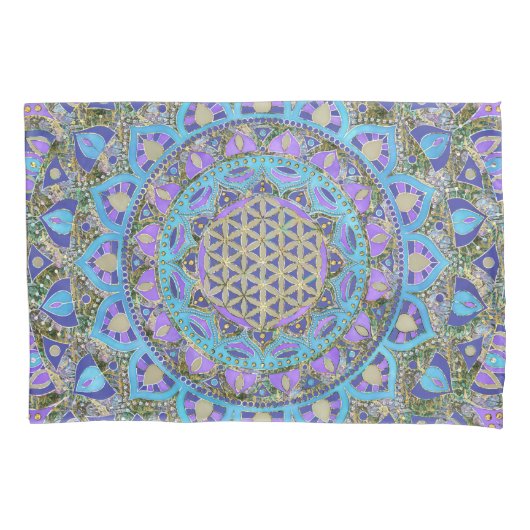 Lager leven - Mandala India Style 2 Kussensloop (Voorkant)