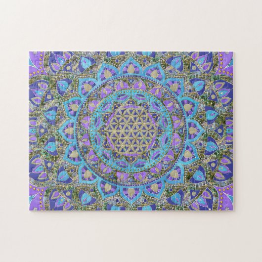 Lager leven - Mandala India Style 2 Legpuzzel (Horizontaal)