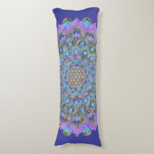 Lager leven - Mandala India Style 2 Lichaamskussen (Voorkant Verticaal)