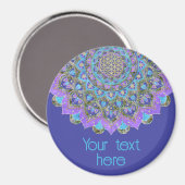 Lager leven - Mandala India Style 2 Magneet (Voorkant / Achterkant)