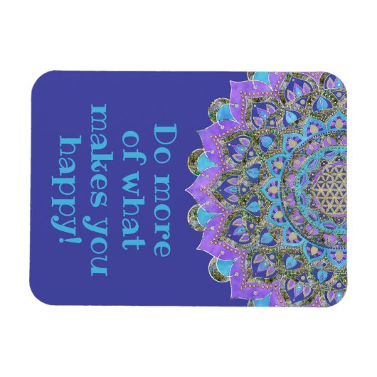 Lager leven - Mandala India Style 2 Magneet (Horizontaal)