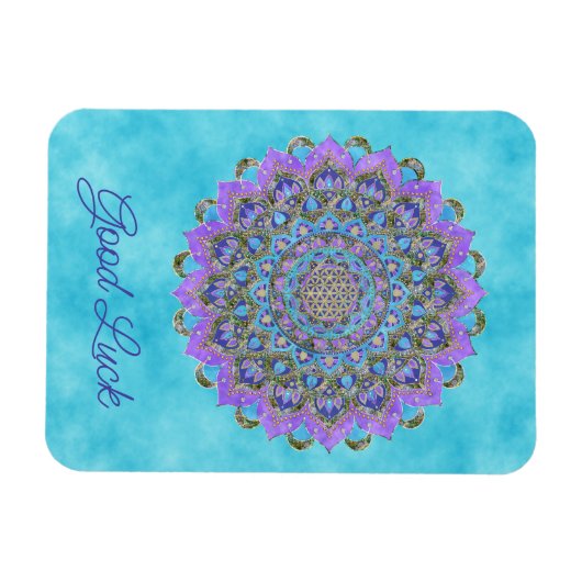 Lager leven - Mandala India Style 2 Magneet (Horizontaal)