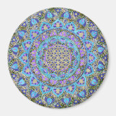 Lager leven - Mandala India Style 2 Magneet (Voorkant)