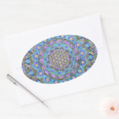 Lager leven - Mandala India Style 2 Ovale Sticker (Envelop)