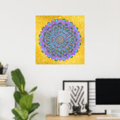 Lager leven - Mandala India Style 2 Poster (Thuiskantoor)