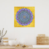 Lager leven - Mandala India Style 2 Poster (Keuken)