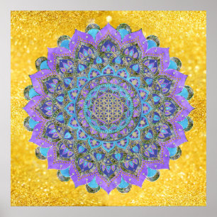 Lager leven - Mandala India Style 2 Poster