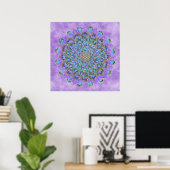 Lager leven - Mandala India Style 2 Poster (Thuiskantoor)